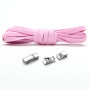 Эластичные шнурки с магнитными защелками без завязок 1м светло-розовый