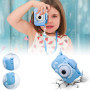 Детский фотоаппарат XO XJ01 200 mAh с силиконовым чехлом и ремешком, Blue