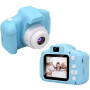 Детский фотоаппарат XO XJ01 200 mAh с силиконовым чехлом и ремешком, Blue