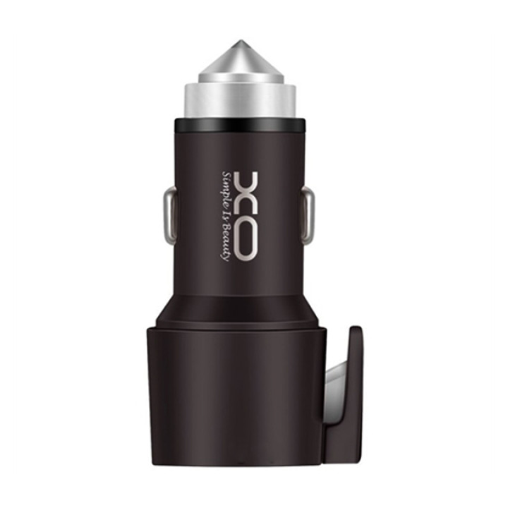 Автомобильное зарядное устройство XO CC-03 2.4A, 2 USB, Safety Hummer