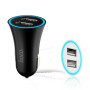 Автомобильное зарядное устройство Hoco UC204 2.4A, 2 USB черный