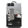 Автомобильное зарядное устройство, разветвитель Hoco Z13 2.1A, 2USB Steel