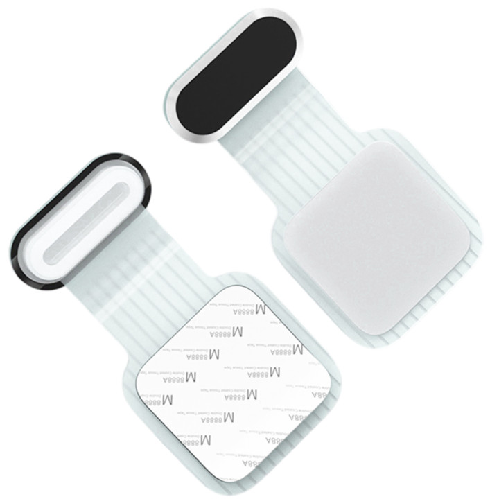 Металлическая заглушка Type-C на смарфон для защиты от грязи и пыли с прозрачным креплением