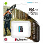 Карта памяти microSDXC Kingston Canvas Go Plus A2 V30 64Gb UHS-1 U3, R-170Mb/s