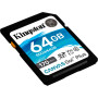 Карта памяти SDXC Kingston 64Gb Canvas Go Plus (UHS-1 U3) V30 (170Mb/S), Class 10