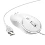 Проводная мышка USB Hoco GM13 для ПК, ноутбуков, White