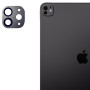 Защитная рамка со стеклом Tempered Glass 2.5D для iPad Pro 13 2025 / iPad Pro 13 2024 на основную камеру черный