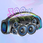 Портативная беспроводная Bluetooth колонка с микрофоном HOPESTAR A65 300W ВТ 5.3, Black