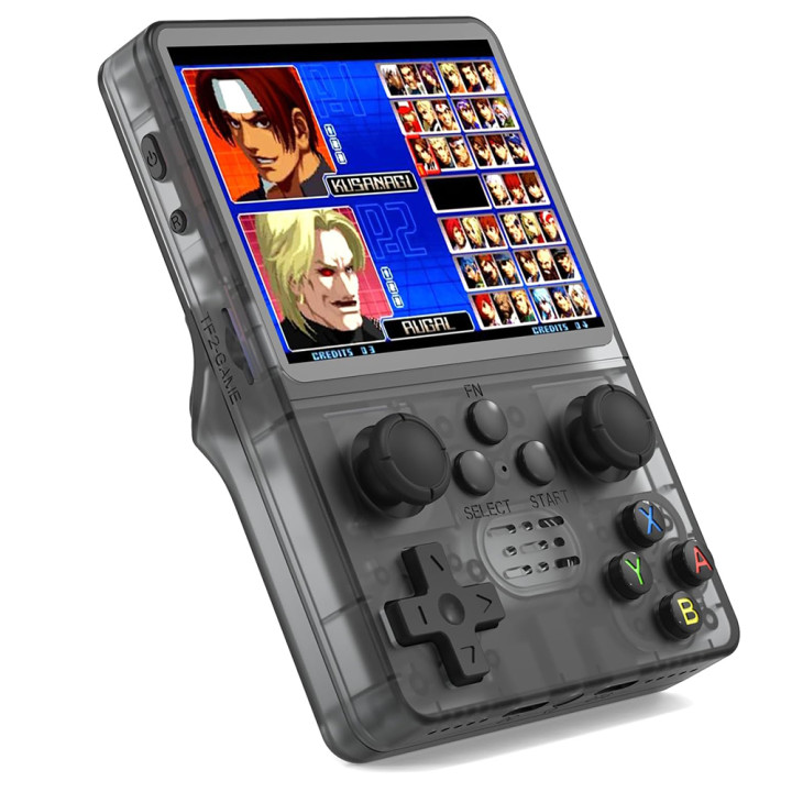 Портативная игровая консоль Index Data Frog R35s IPS 3,5" 3200mAh 15000 игор с возможностью подключения к большому экрану, Black