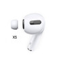 Силиконовые амбушюры для AirPods Pro 1 / 2 с отверстиями для уменьшения давления (пара), XS