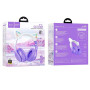 Bluetooth Стерео Гарнитура HOCO W42 Cat Ear 400 mAh, Purple