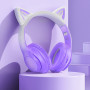 Bluetooth Стерео Гарнитура HOCO W42 Cat Ear 400 mAh, Purple