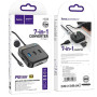 USB Hub адаптер Hoco HB38 7in1 converter Type-C (HDTV / USB3.0 / USB2.0x2 / SD / TF / Type-C PD100W) 0.2m, Black