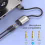 Наружная звуковая карта VENTION CDKHB USB to TRS 3.5mm Audio / TRS 3.5mm Mic 0.15m, Grey