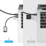 Наружная звуковая карта VENTION CDKHB USB to TRS 3.5mm Audio / TRS 3.5mm Mic 0.15m, Grey