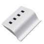 USB хаб с подсветкой и подставкой для телефона 5 в 1, White