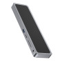 Док станция YME-88 12 in 1 (USBx4/HDMIx2 4K 60Hz/DP/Lan 1000 Mb/Type-Cx2 PD,100W), Grey