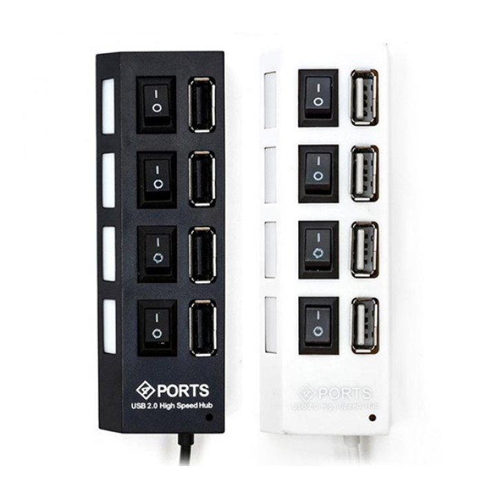 USB HUB TOTO hi-speed 4 USB 2.0 с переключателями, разветвитель