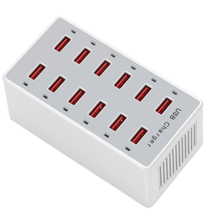 Зарядное устройство USB HW-A6 12 в 1 60W EU, White