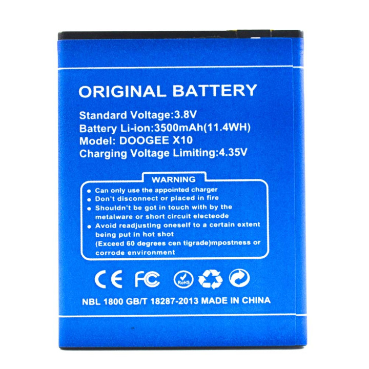 Аккумулятор BAT17603360 для Doogee X10 3500mAh
