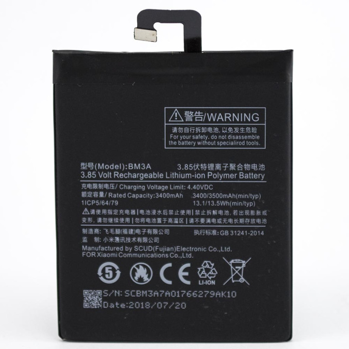 Аккумулятор BM3A для Xiaomi Mi Note 3 3500мAh