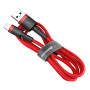 Data-кабель Baseus Cafule CALKLF-B09 Lightning 2.4A 1m, Red