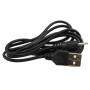 Кабель USB - DC 2.5*0,7мм, Black