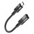 USB кабель HOCO U107 Type-C (Male) to Type-C (Female) 3A 1.2m, Black