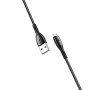Data-кабель HOCO U89 Safeness MicroUSB 2.4A 1.2м черный