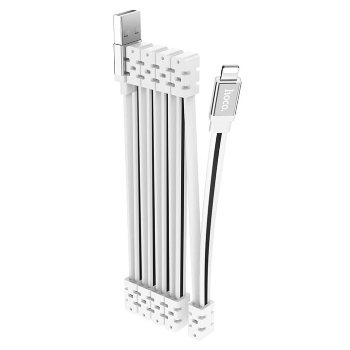 USB кабель HOCO U103 3A Lightning 1m, White