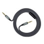 AUX кабель Hoco UPA04 "Noble Sound" микрофон 1м, Black