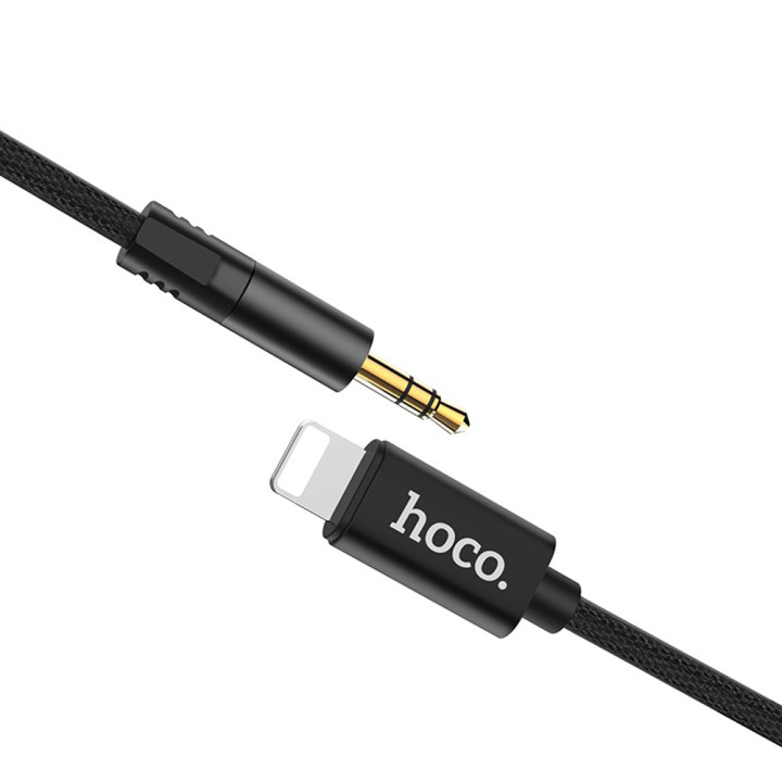 AUX кабель Hoco UPA13 lightning 1м, Black
