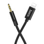 AUX кабель Hoco UPA13 lightning 1м, Black