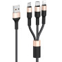Data-кабель Hoco X26 Xpress 3-in-1 Lightning / Micro USB / Type-C, 2.0A, 1м