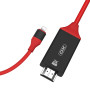 Кабель XO GB006 Lightning to HDMI 1.8м, Black