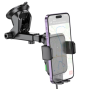 Автодержатель для смартфона Hoco HW11 Wireless c функцией беспроводной зарядки 15W 2A, Black