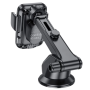 Автодержатель для смартфона Hoco HW11 Wireless c функцией беспроводной зарядки 15W 2A, Black