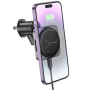Автомобильный магнитный держатель Hoco HW15 Wireless с функцией беспроводной зарядки 15W 2A, Black