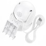IP-камера видеонаблюдения Hoco D2 outdor PTZ HD с микрофоном и динамиком IP65, White