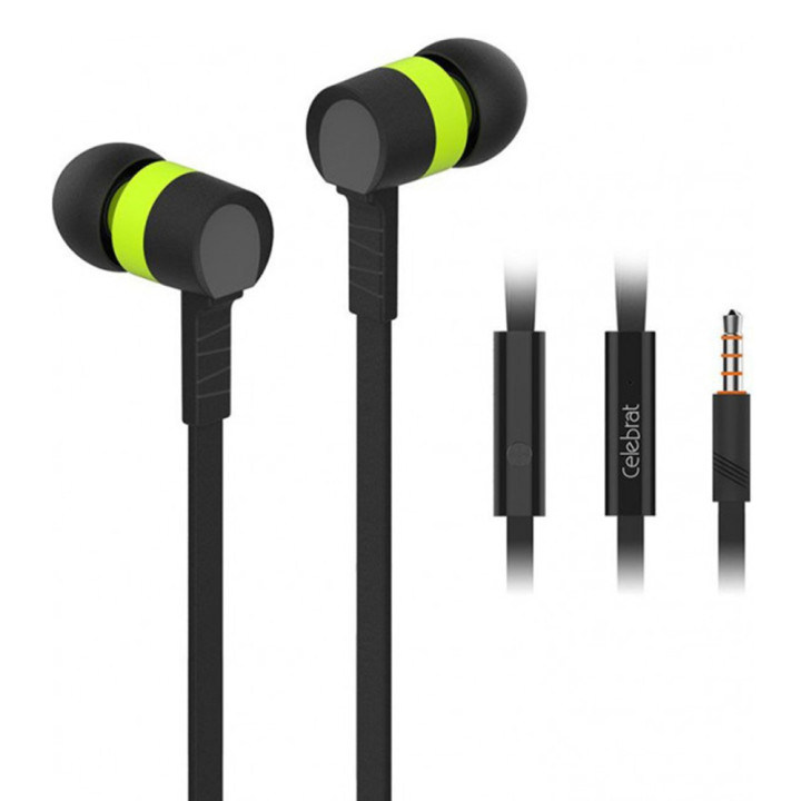 Вакуумные наушники-гарнитура Celebrat D2 с микрофоном