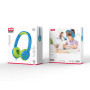 Детские наушники XO EP47 Kids study headphones, Blue Green