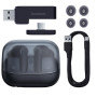 Игровые TWS наушники-гарнитура Baseus AeQur G10 400mAh c подсветкой, Black