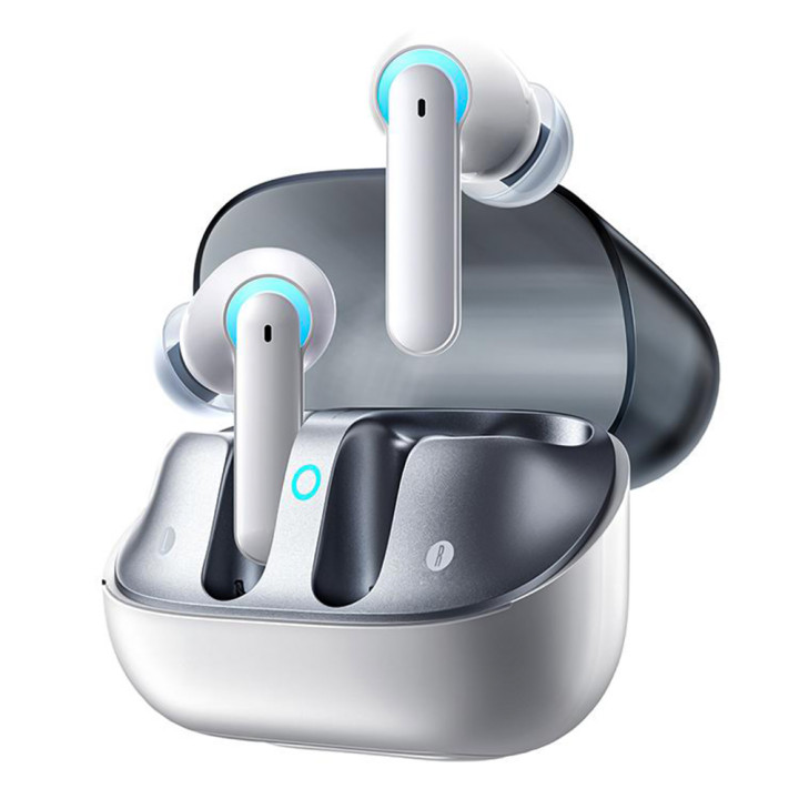 Игровые TWS наушники-гарнитура Baseus AeQur G10 400mAh c подсветкой, White