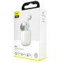 Беспроводные Bluetooth наушники-гарнитура Baseus Encok W04 400 mAh (2022 Edition), White