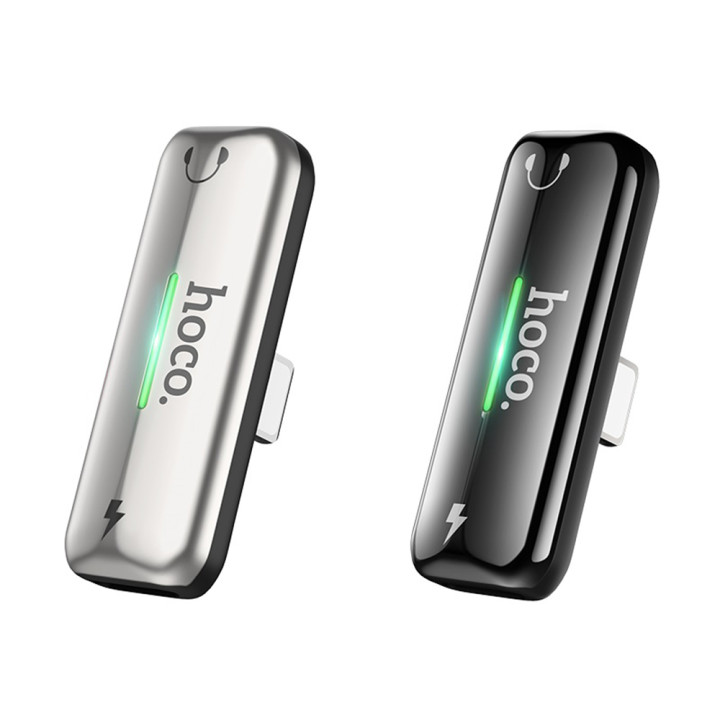 Переходник разветвитель Hoco LS27 2 in 1 Lightning, 2.4A