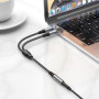 Переходник Hoco UPA21 Jack 3.5 plug - Jack 3.5 + Jack 3.5, Gray