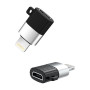 Переходник OTG XO NB149B MicroUSB - Lightning 2.4A, Black