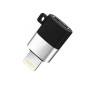 Переходник OTG XO NB149B MicroUSB - Lightning 2.4A, Black