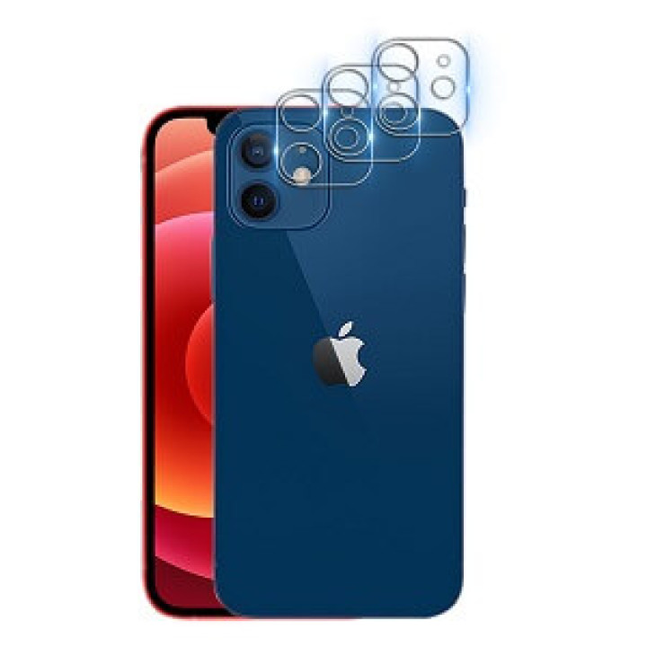Противоударная гидрогелевая пленка Hydrogel Film для Apple iPhone 12 на камеру 6 шт, Transparent