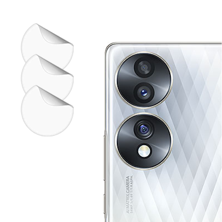 Противоударная гидрогелевая пленка Hydrogel Film для Honor 70 на камеру 3 шт, Transparent